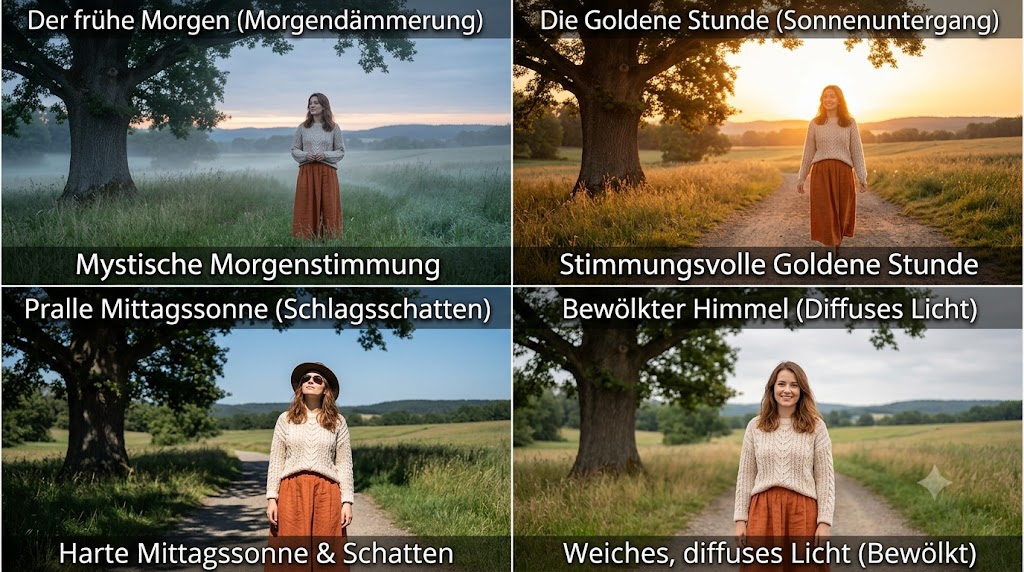 Wann ist die beste Tageszeit für ein Fotoshooting? (Und warum das Licht alles verändert)